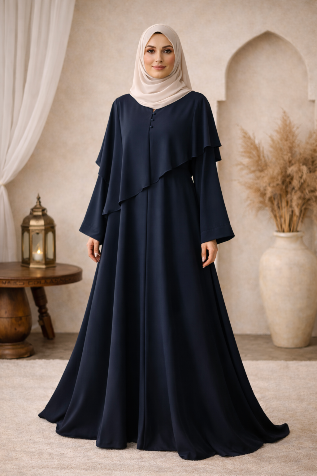 Essential Abaya – Deep Navy