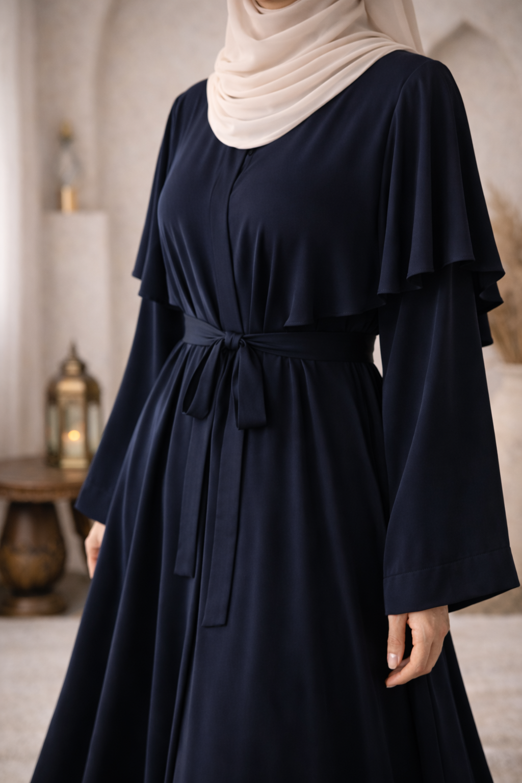 Essential Abaya – Deep Navy